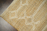 Jute rug in a hallway setting