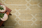 Close-up of natural jute weave texture