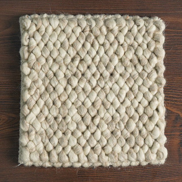Close-up texture of chunky loop wool weave