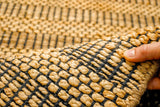 Jute rug styled in living room