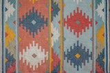 Close-up of wool jute flat weave texture