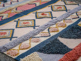 Pastel Moroccan rug in a living room setting