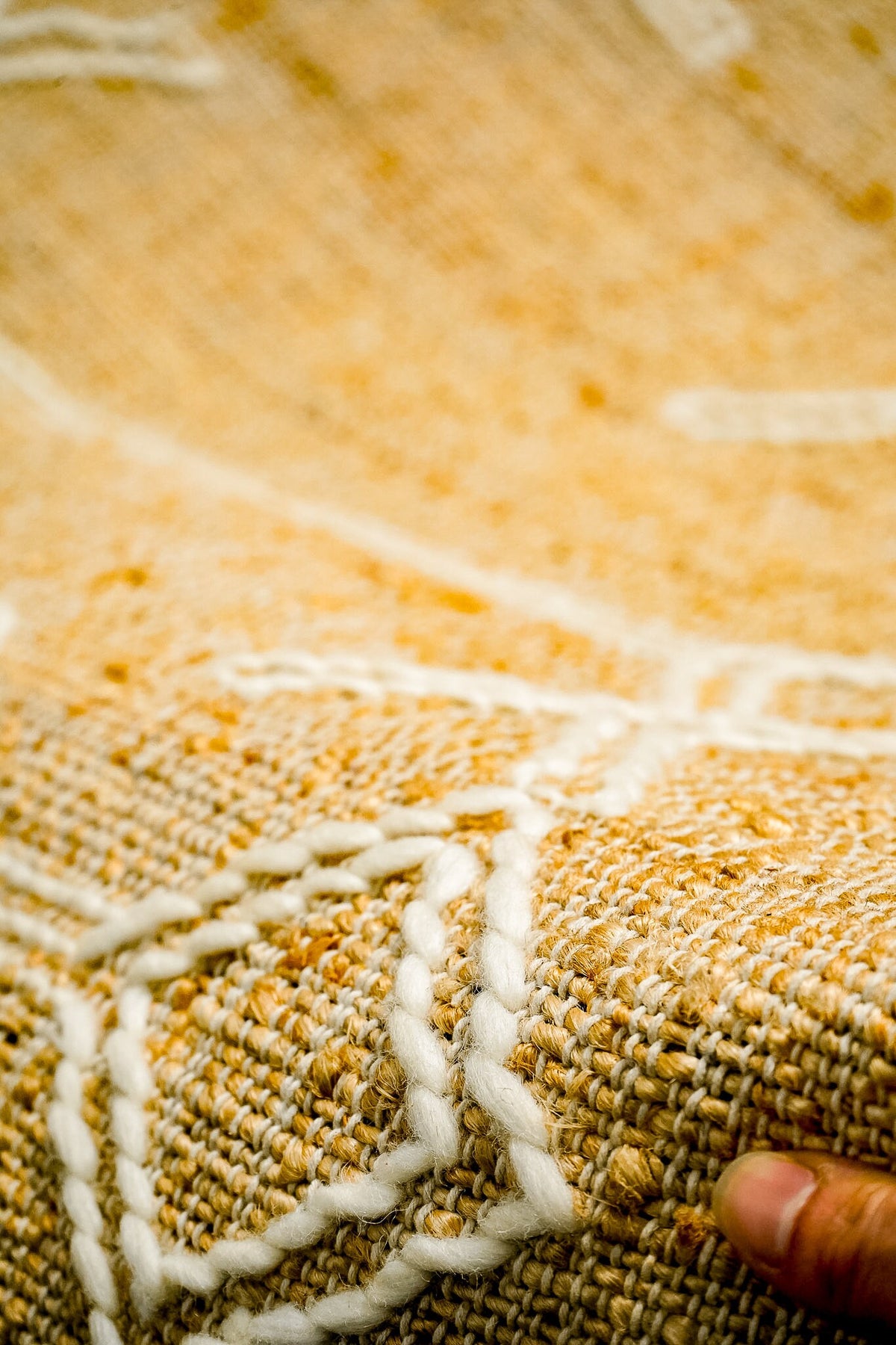 Rug under a coffee table