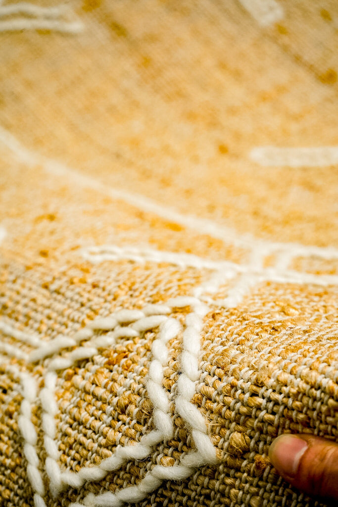 Geometric Abstract Flat weave Wool & Jute Rug - Lightweight, Modern Bohoemian Decor Rug, Customization Available