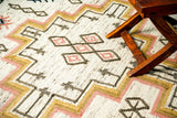 Ivory Aztec rug styled on a porch