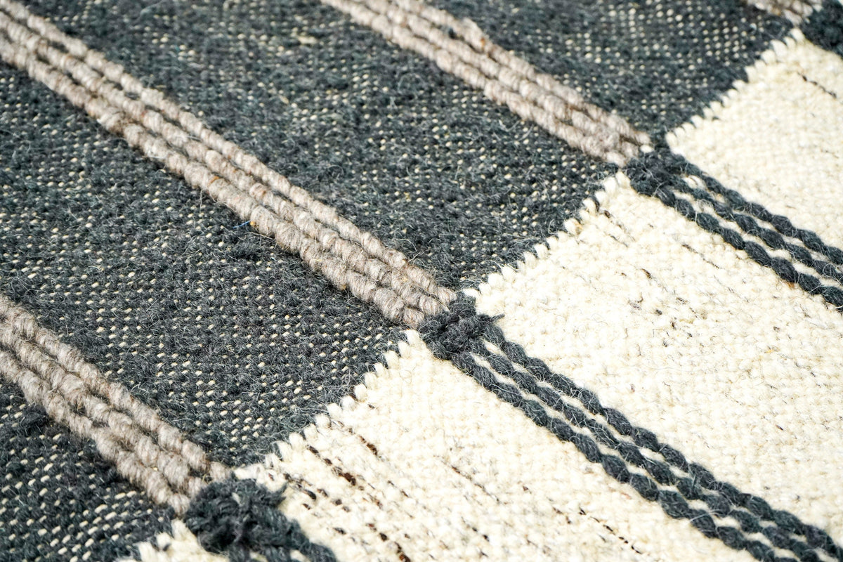 Grey rug pattern detail