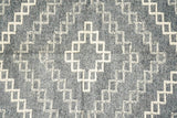 Grey abstract rug in a Scandinavian styled room