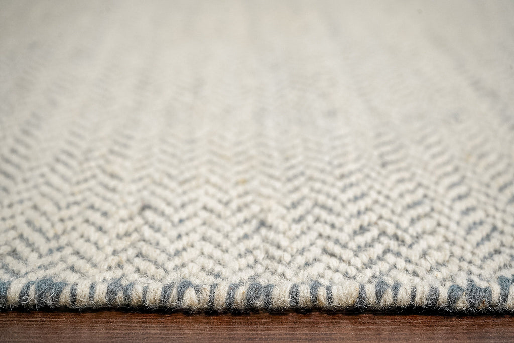 Hand woven Scandinavian Style Modern decor textured Premium Grey wool flat weave area rug, Custom made in all sizes