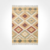 Close-up of natural jute lattice weave texture