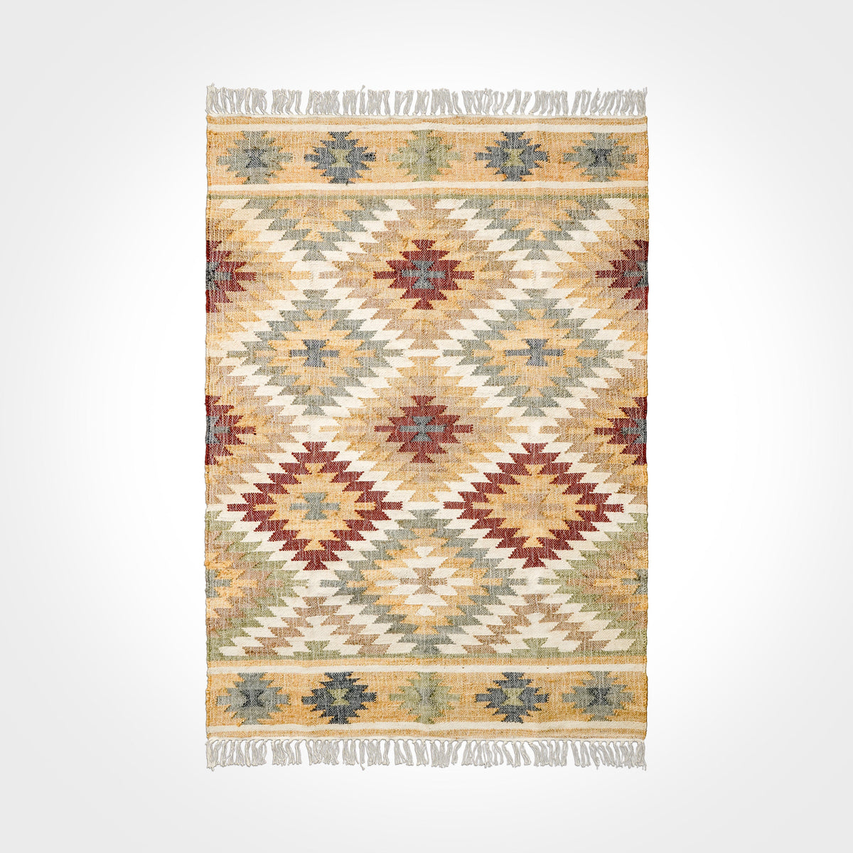Close-up of natural jute lattice weave texture