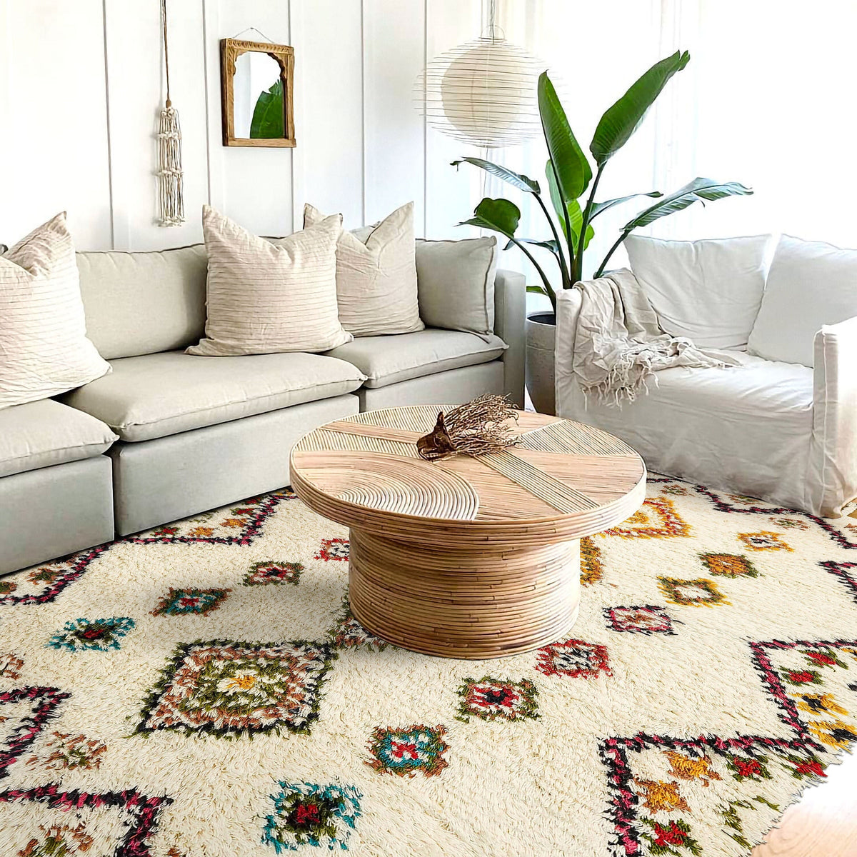 Berber rug corner edge detail
