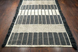 Grey rug corner detail
