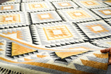 Close-up texture of tribal pattern weave