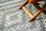 Close-up texture of grey wool weave