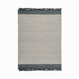 Close-up texture of punja weave wool rug