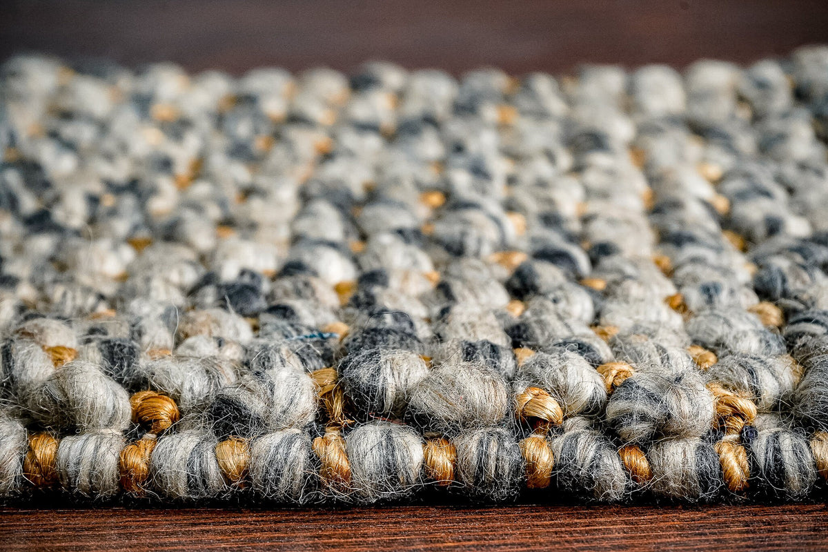 Charcoal grey rug alternate angle