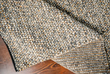 Charcoal grey rug texture detail