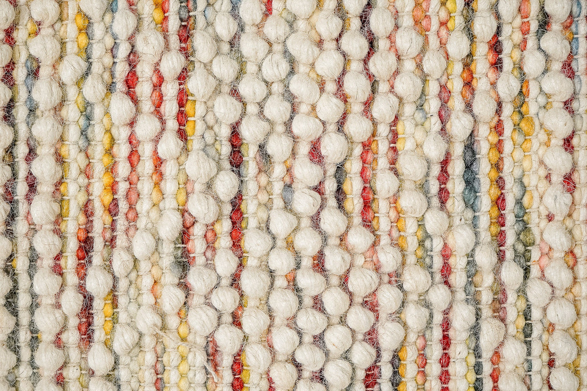Close-up of the chunky wool loop texture