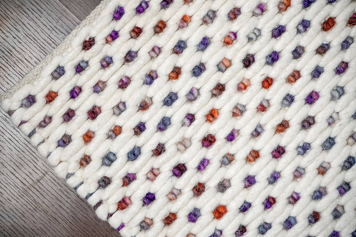 Chunky loop rug full room lifestyle view