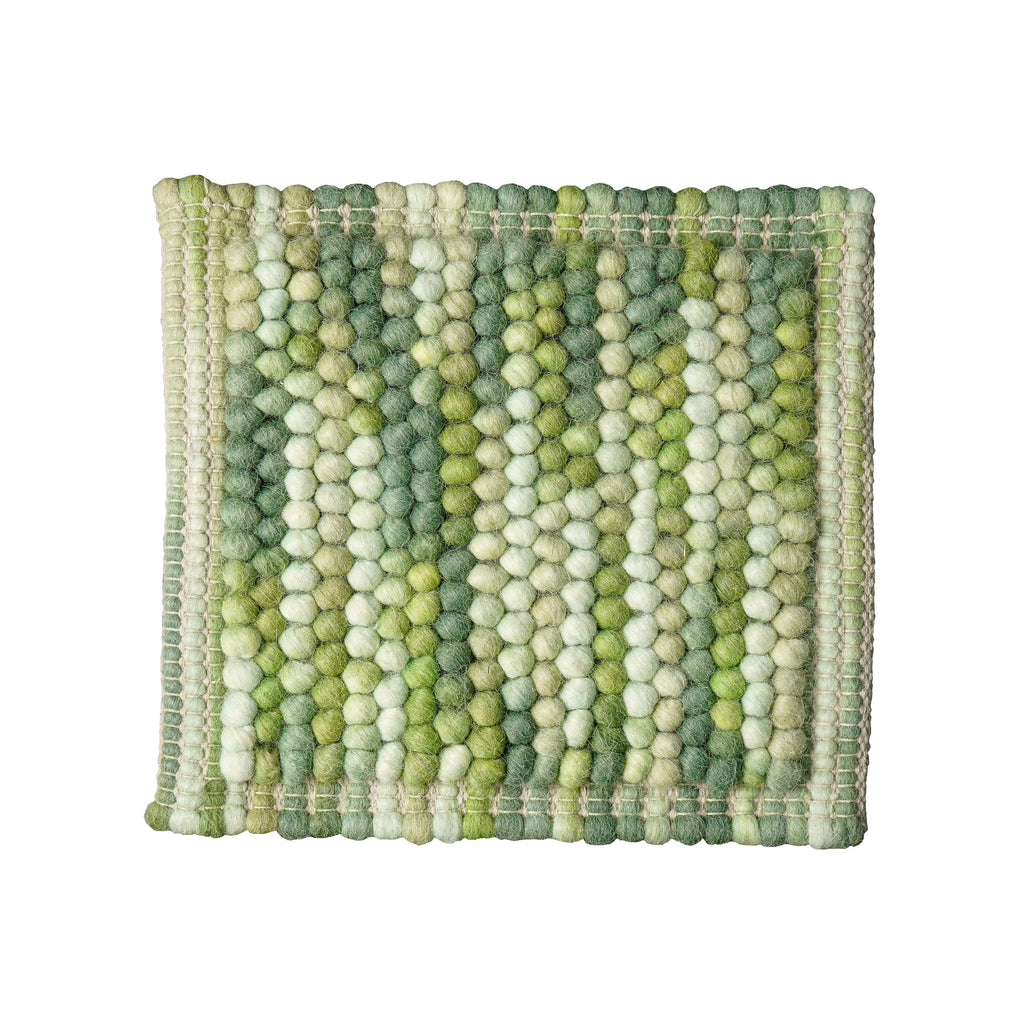 Sage Green Chunky Looped Wool rug - Scandinavian Hand made fluffy wool area rug - Premium wool, Personalised Room Rug, Custom made