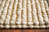 Camel beige rug corner detail