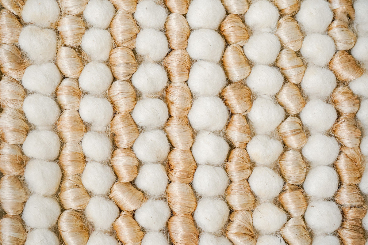 Overhead view of natural striped chunky texture