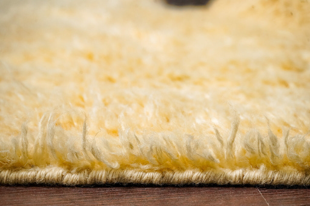 Hand knotted Abstract wall art Style Beige Yellow Moroccan Berber wool area rug, Premium Modern decor Inspired Beni Ourain rug, Custom made