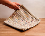 Taupe rug corner detail