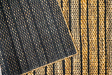 Close-up of ribbed jute cotton weave texture