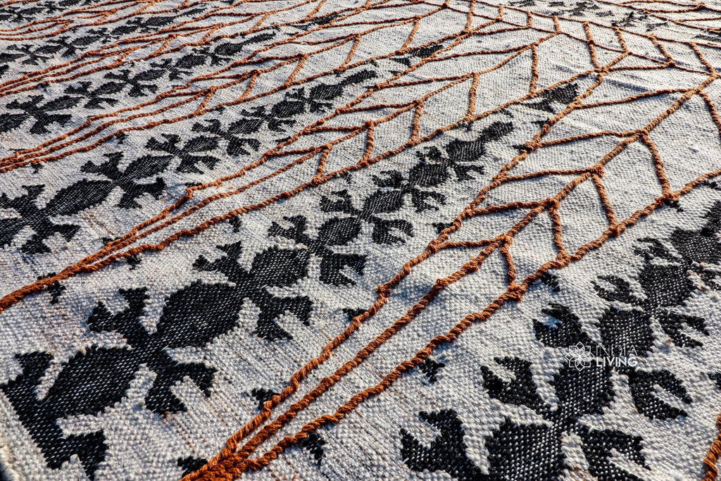 Handmade Abstract Tassel Rug, Aesthetic Bohemian Decor Rug for Living room, Bedroom rug - Custom made in any size