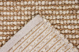 Wool jute rug texture close-up detail