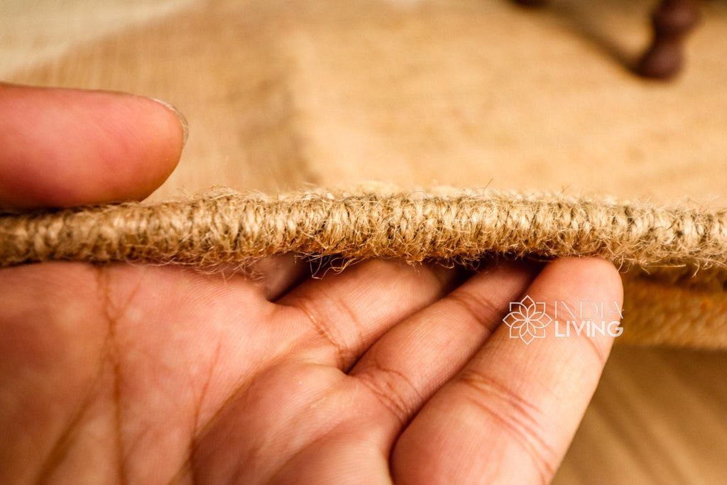 Modern Abstract Earthy Tone Natural Jute Rug, Handwoven modern Flat weave decor rug, Customization available