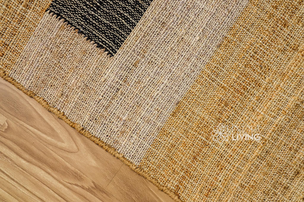 Modern Minimalistic Abstract Earthy Tones Natural Jute Rug, Handwoven modern Flat weave decor rug, Customization available