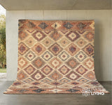 Jute kilim rug corner detail showing flatweave texture
