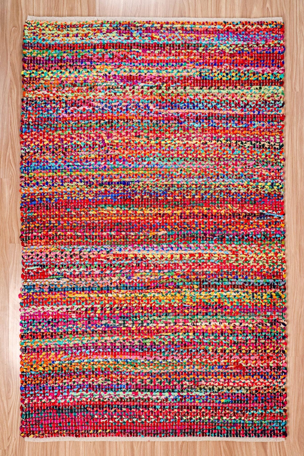 Rainbow rug corner detail