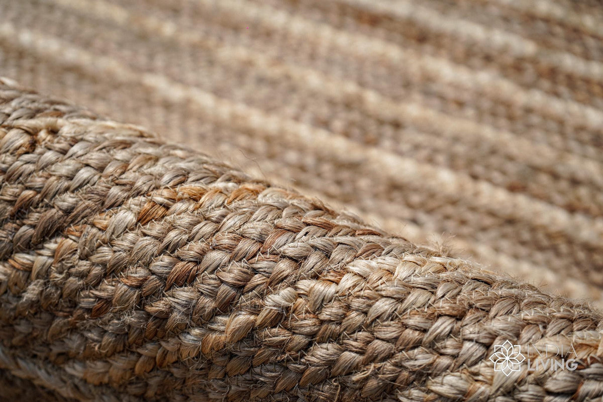 Jute rug size and color reference