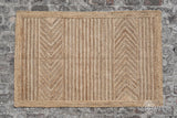 Close-up of herringbone braided jute texture