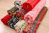 Rainbow rug styled in playroom