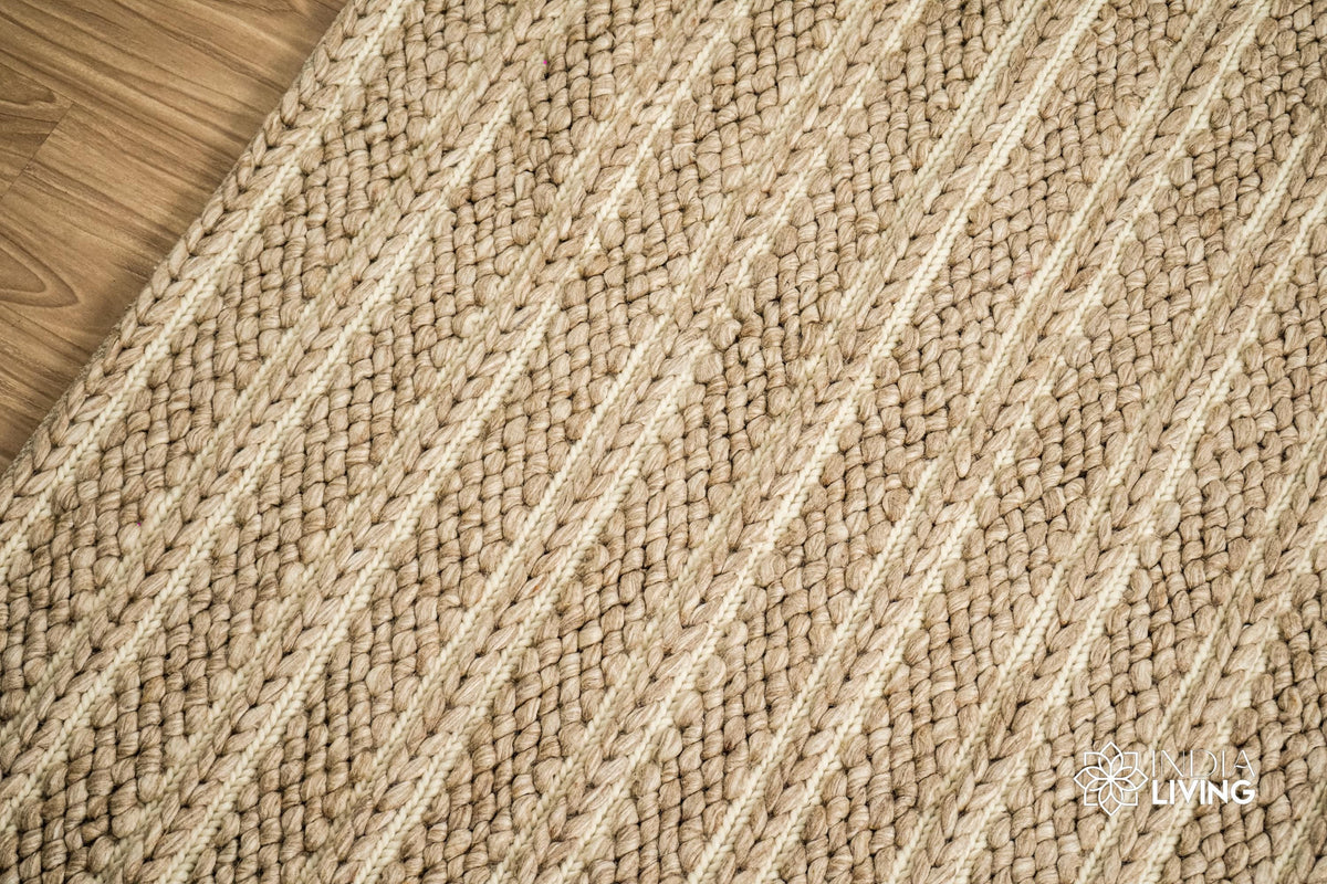 Rug edge and border detail close-up