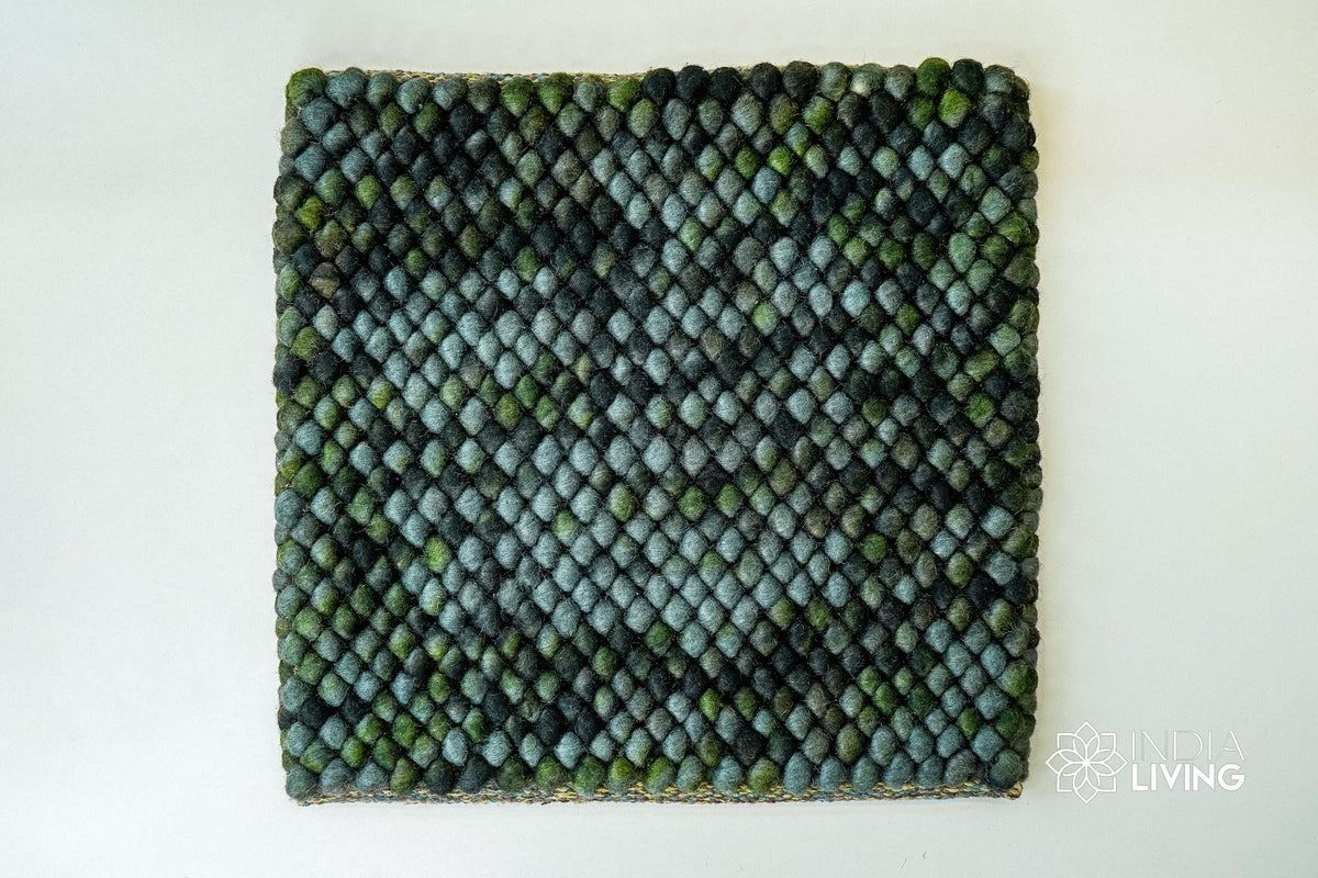 Felted wool rug color palette reference