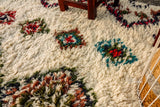 Close-up of plush wool pile texture