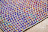 Close-up of purple multi blend weave texture