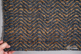 Handwoven jute wool rug in a modern living space