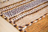 Kilim rug styled in a living room