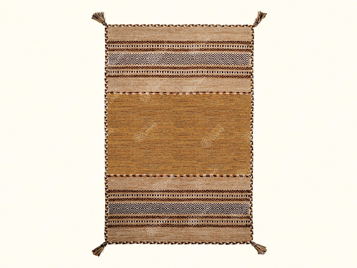 Kilim rug edge and binding detail