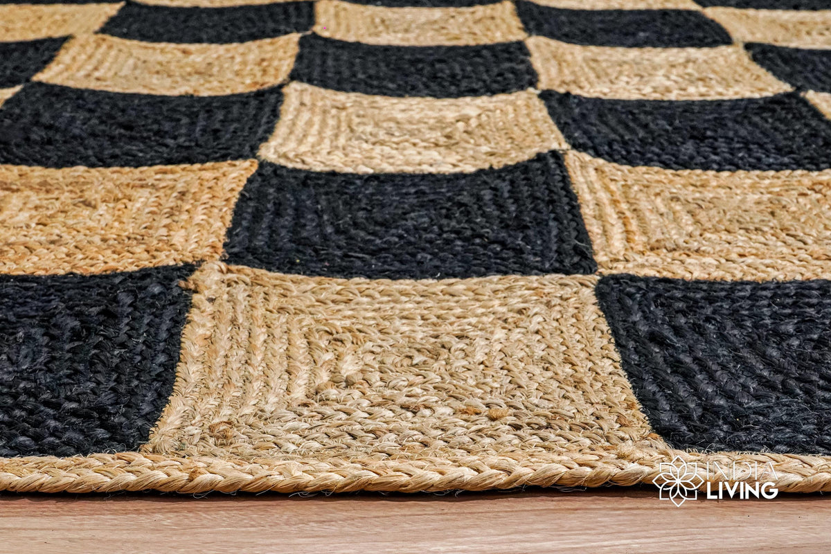 Jute runner rug placed at an entryway