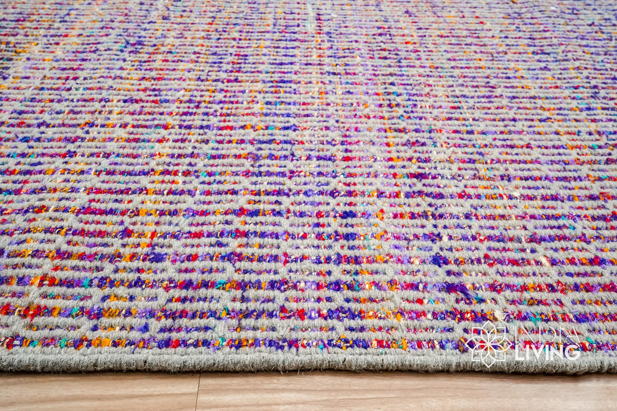 Purple rug full room lifestyle shot