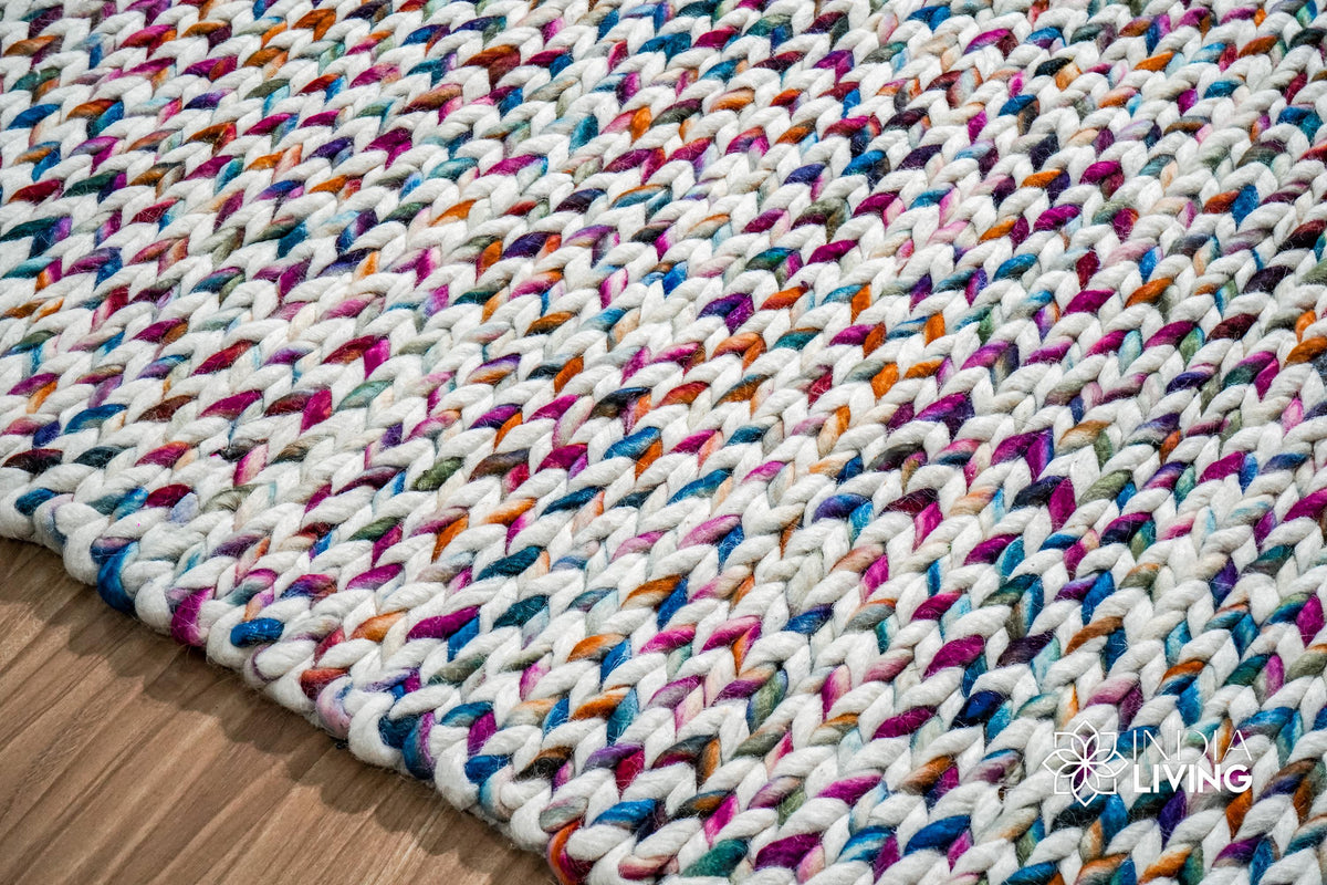 Rug edge and border detail close-up