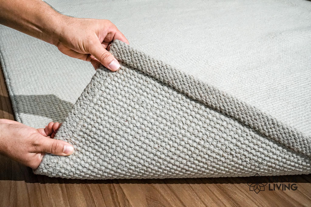 Ivory Wool rug - Minimalistic Modern decor indoor Solid wool rug, Indoor Custom Size Room Rug