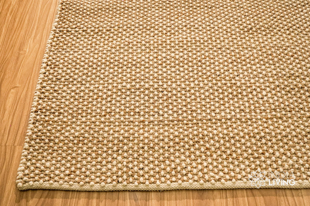 Blended Green Chunky Looped Wool rug - Scandinavian Hand made fluffy wool area rug - Premium wool, Personalised Room Rug, Custom made